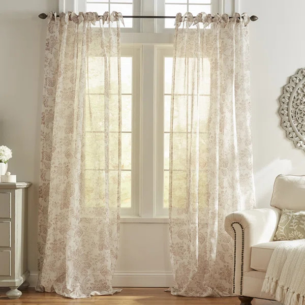 Arly Polyester Sheer Curtain Panel | Wayfair North America