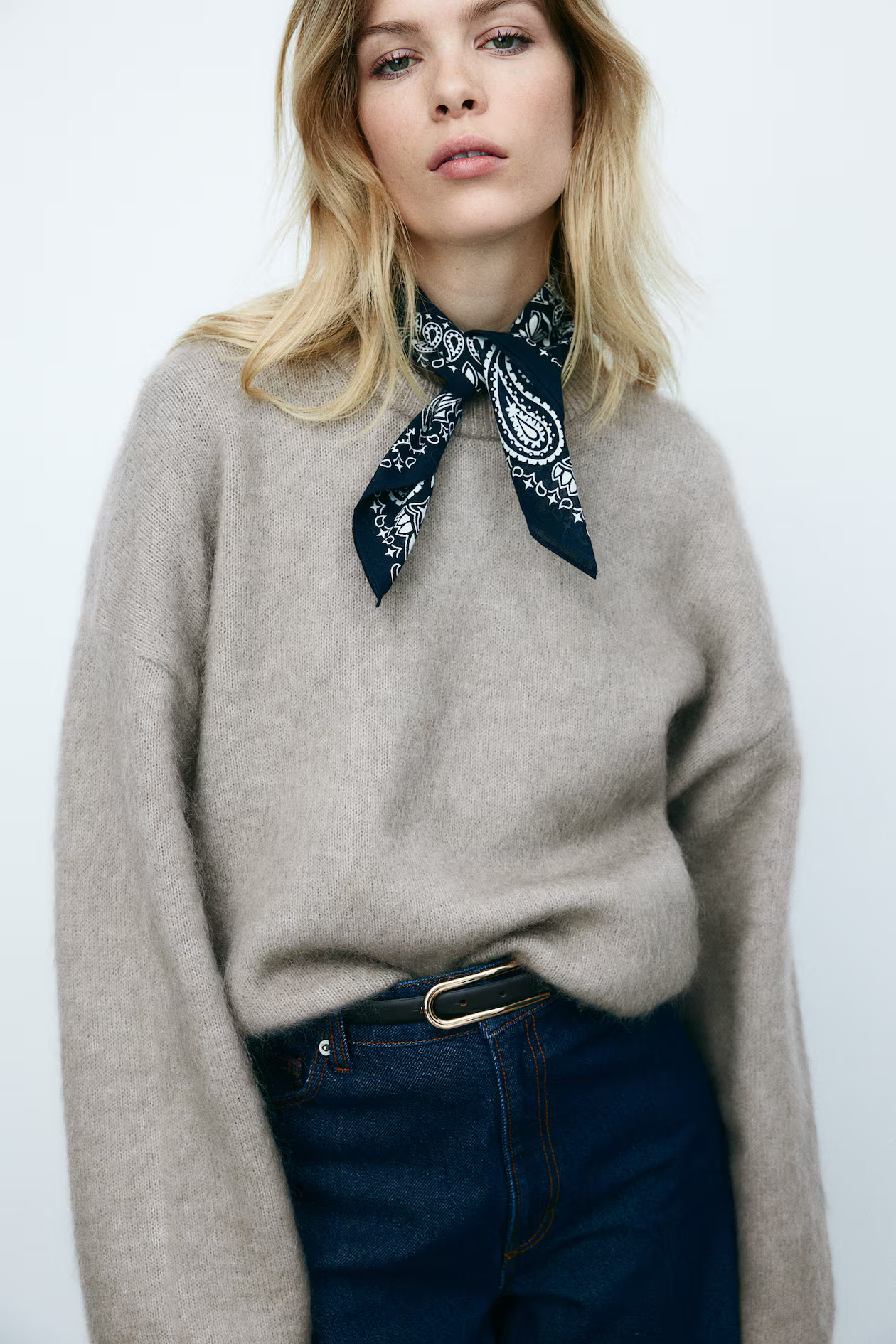 Oversized mohair-blend jumper | H&M (UK, MY, IN, SG, PH, TW, HK)