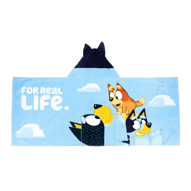 Bluey Kids Cotton Hooded Towel - Walmart.com | Walmart (US)