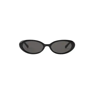 Fifth & Ninth Taya 53mm Polarized Oval Sunglasses in Black/Black at Nordstrom | Nordstrom