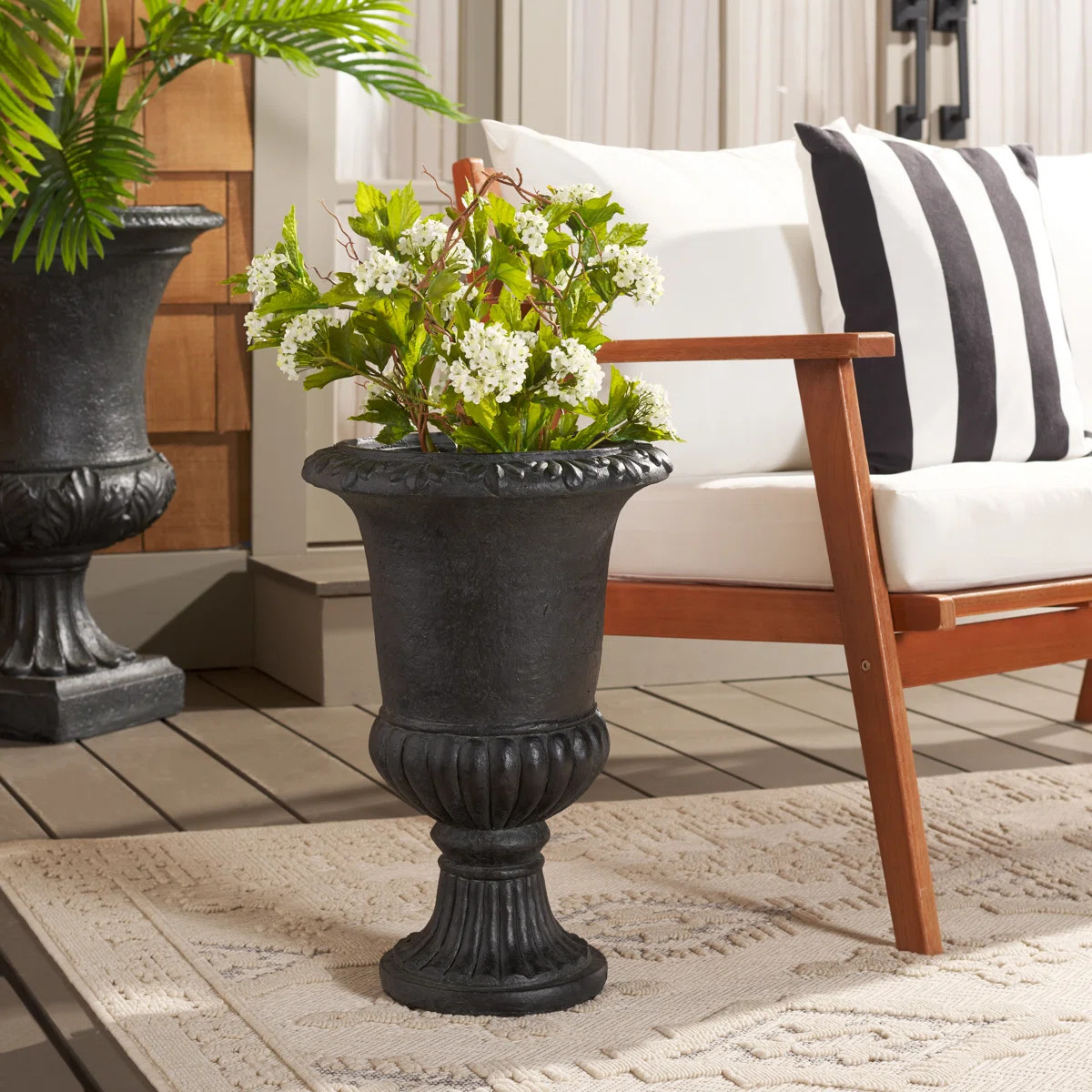 Copacabana 19.7" H Magnesium Oxide Urn Planter | Wayfair North America