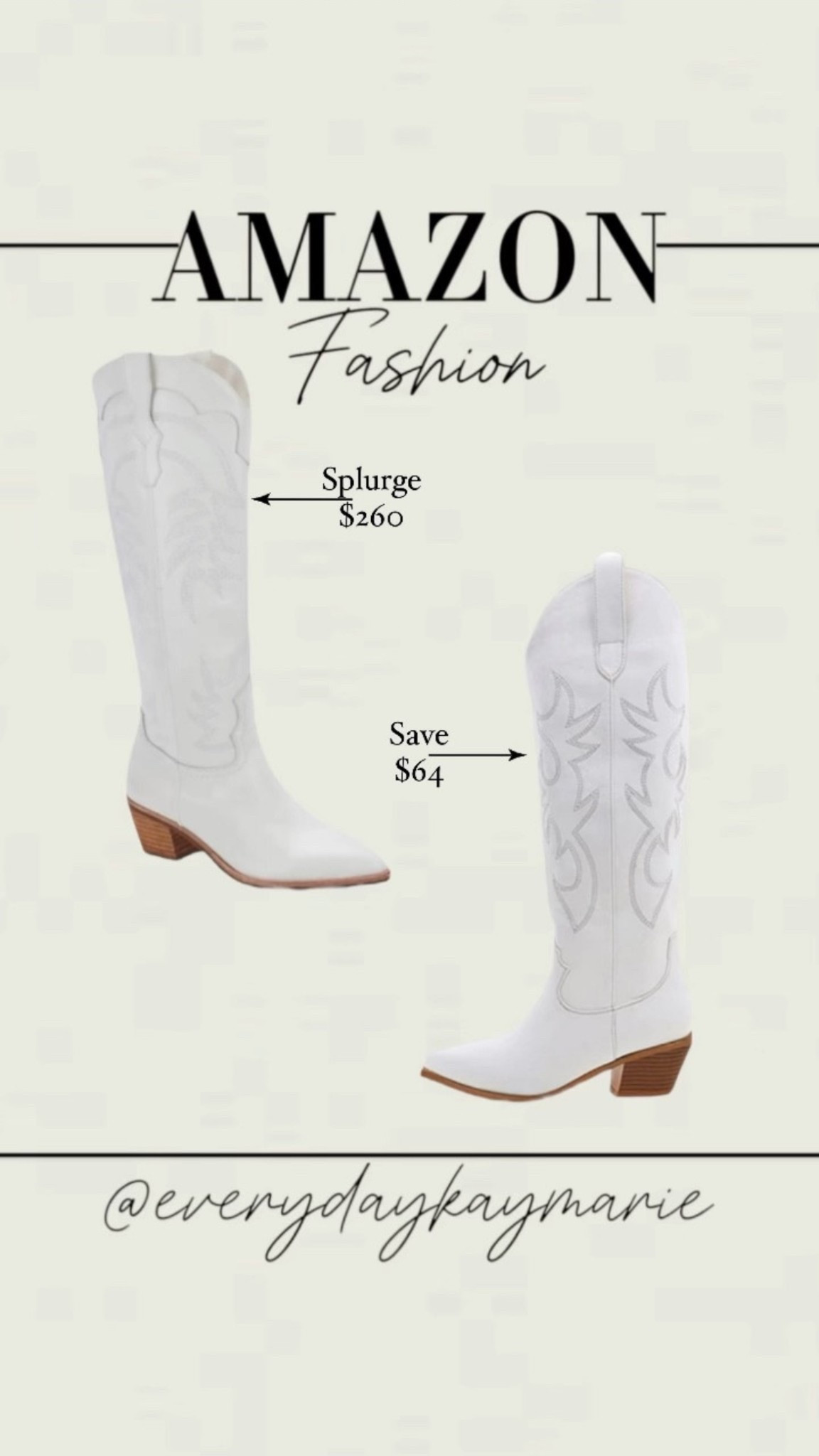 Steve Madden Hayward Western Boot - splurge vs save 

Boots, country concert, leather boots, cowgirl boots, white boots, white cowgirl boots 

#LTKFindsUnder100 #LTKSeasonal #LTKStyleTip