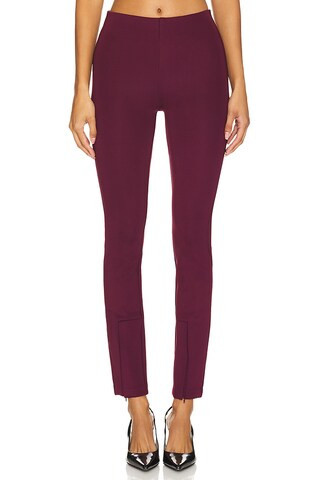 Good American Scuba Boss Pull On Slim Pant in Oxblood002 from Revolve.com | Revolve Clothing (Global)