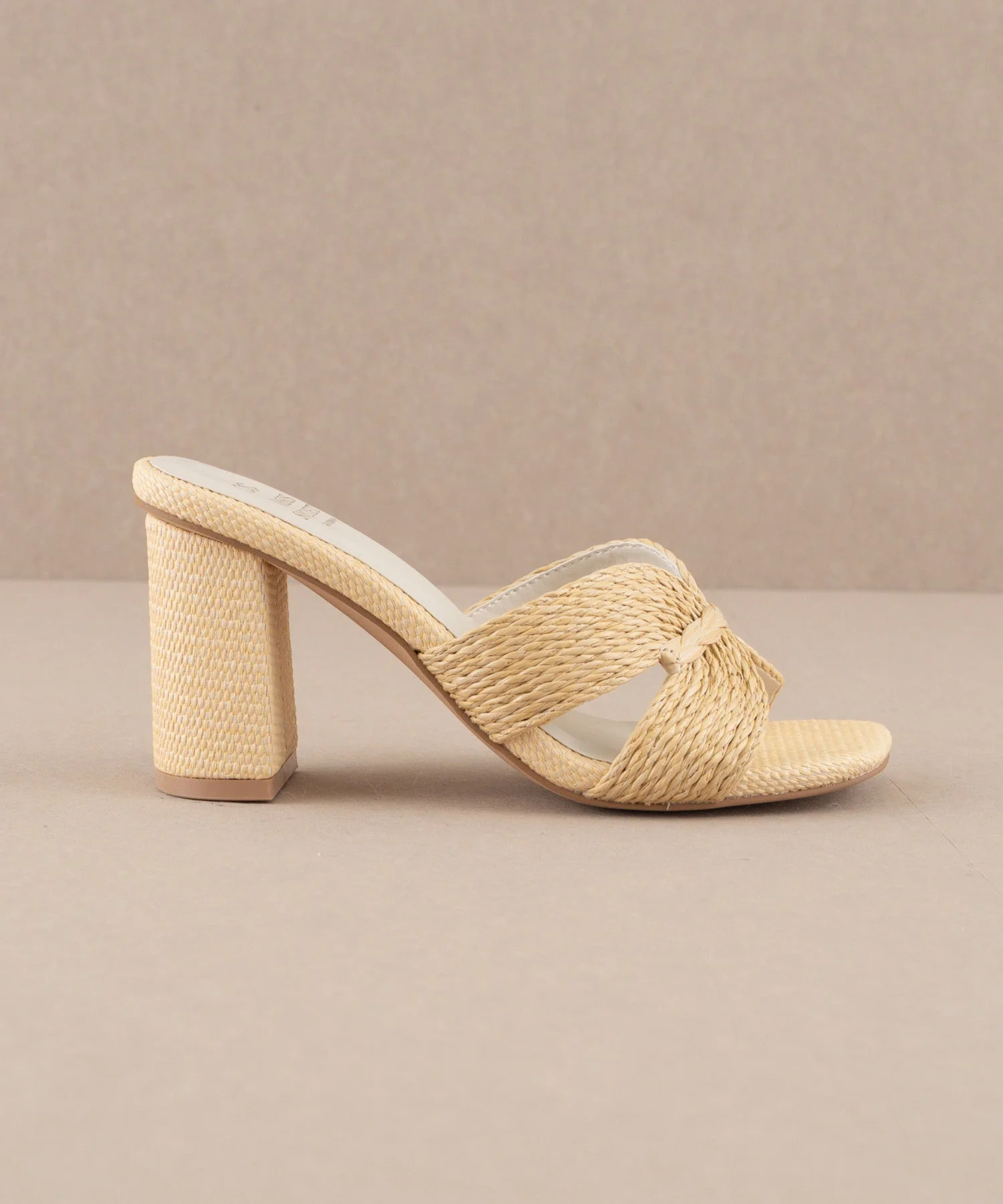 The Santiago | Natural Raffia Heel | Oasis Society