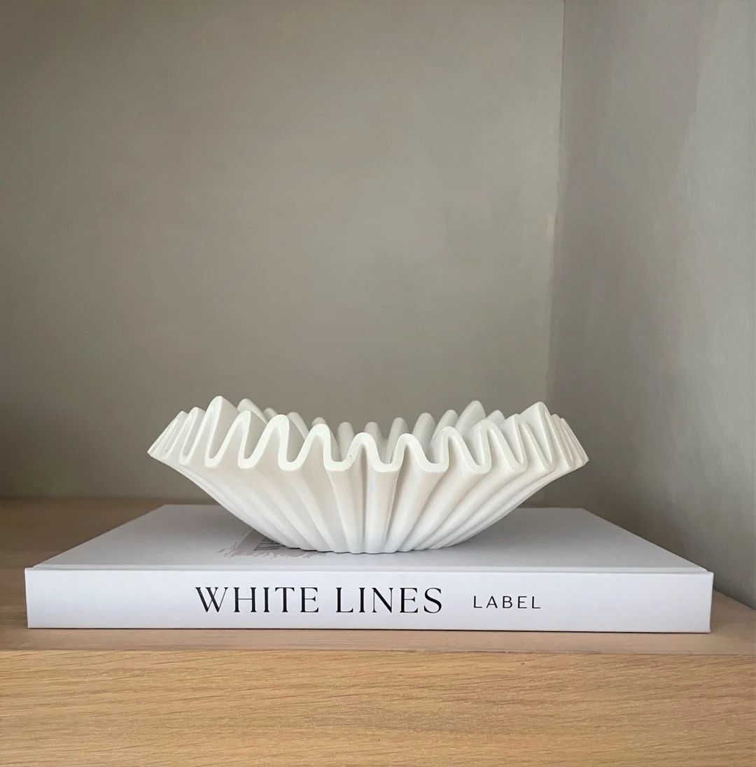White Lines Label Coffee Table Minimalist Styling Book - Etsy Canada | Etsy (CAD)