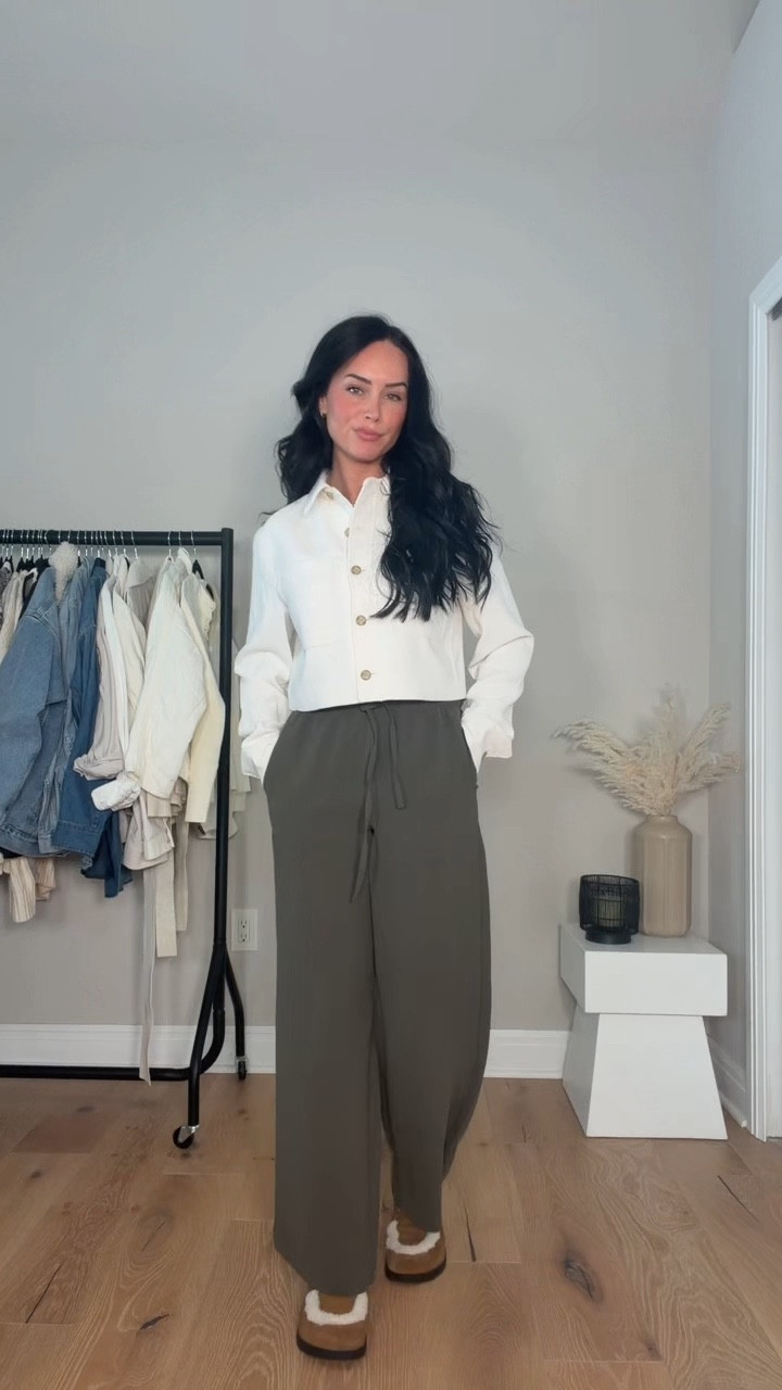 Elevated everyday outfit ideas 🤍 I will have it 🔗 on my LTK in the “outfit inspo” section! 

My sizing 5’7, 145lbs, 32dd
I’m wearing a size 6 top, size small jacket & pants 

#LTKootd #LTKgrwm #LTKU