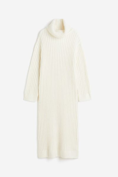 Rib-knit polo-neck dress | H&M (UK, MY, IN, SG, PH, TW, HK)