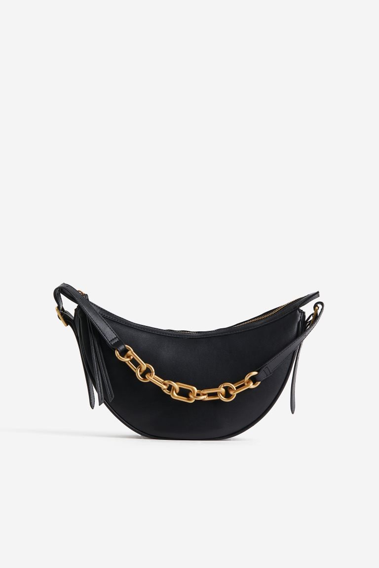 Chain-detail Shoulder Bag - Black - Ladies | H&M US | H&M (US + CA)