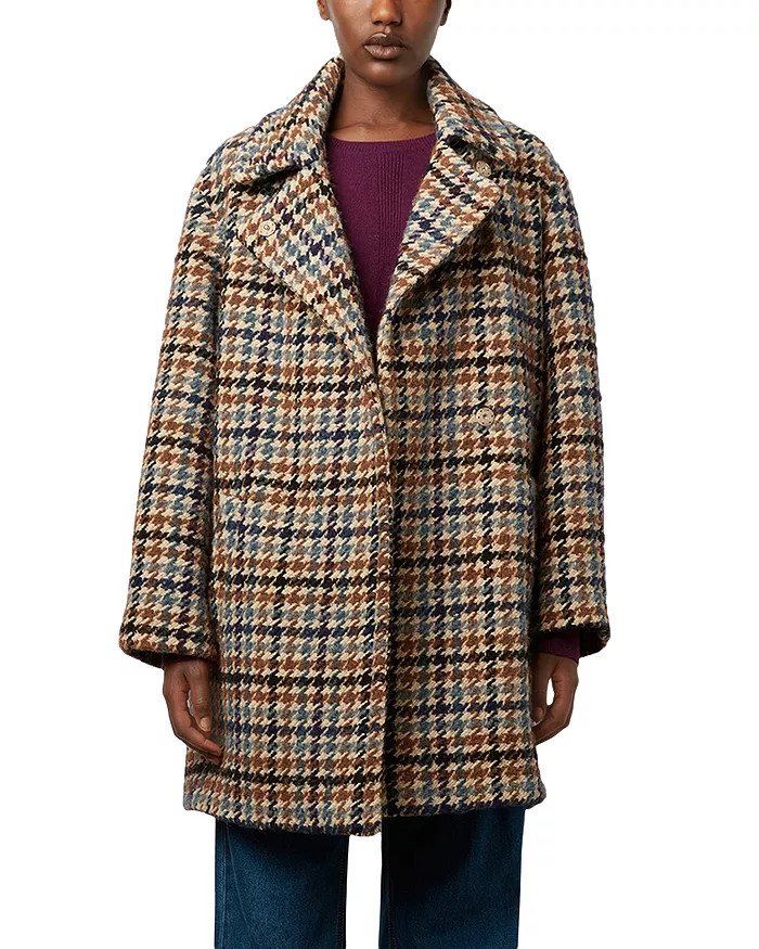 Saleha Plaid Coat | Bloomingdale's (US)