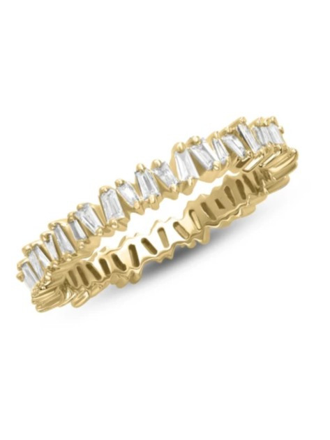 Brilliant Baguette Diamond Band 14k | leMel