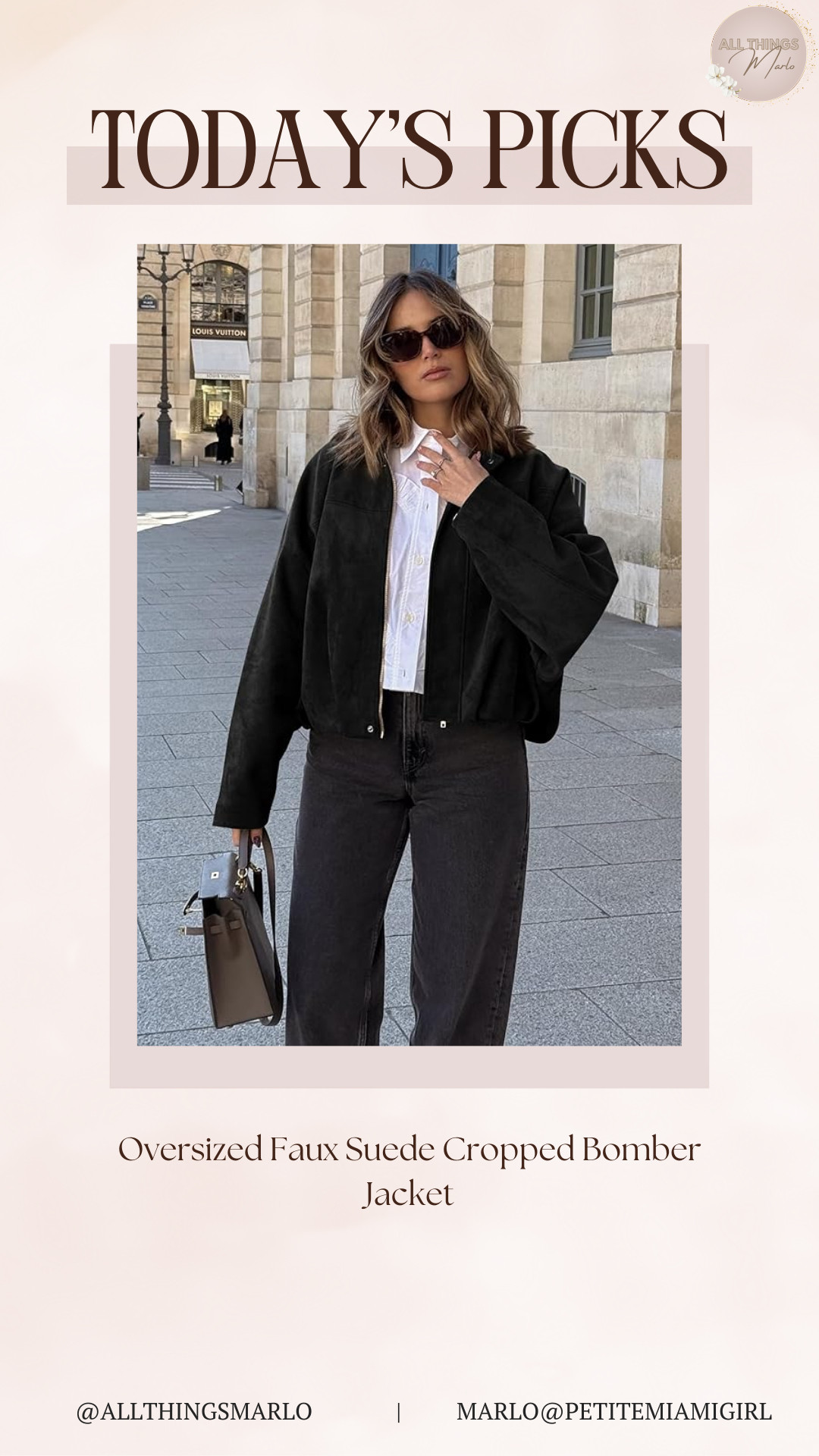 Oversized Faux Suede Cropped Bomber Jacket 

 #LTKSeasonal #LTKWorkwear #LTKTravel