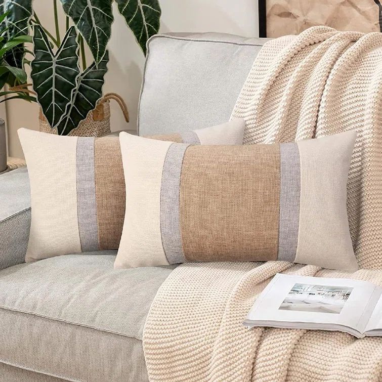 Sibby Striped Linen Reversible Pillow Cover | Wayfair North America