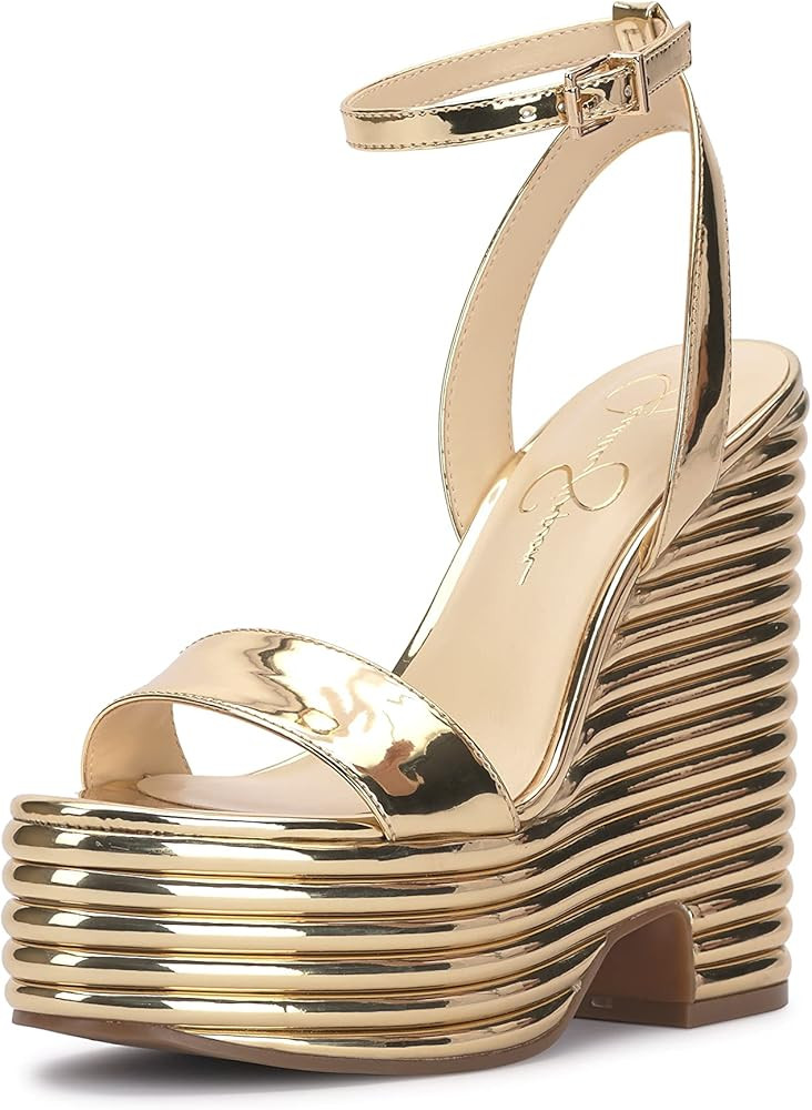 Jessica Simpson Women's Charae Platform Wedge Sandal | Amazon (US)