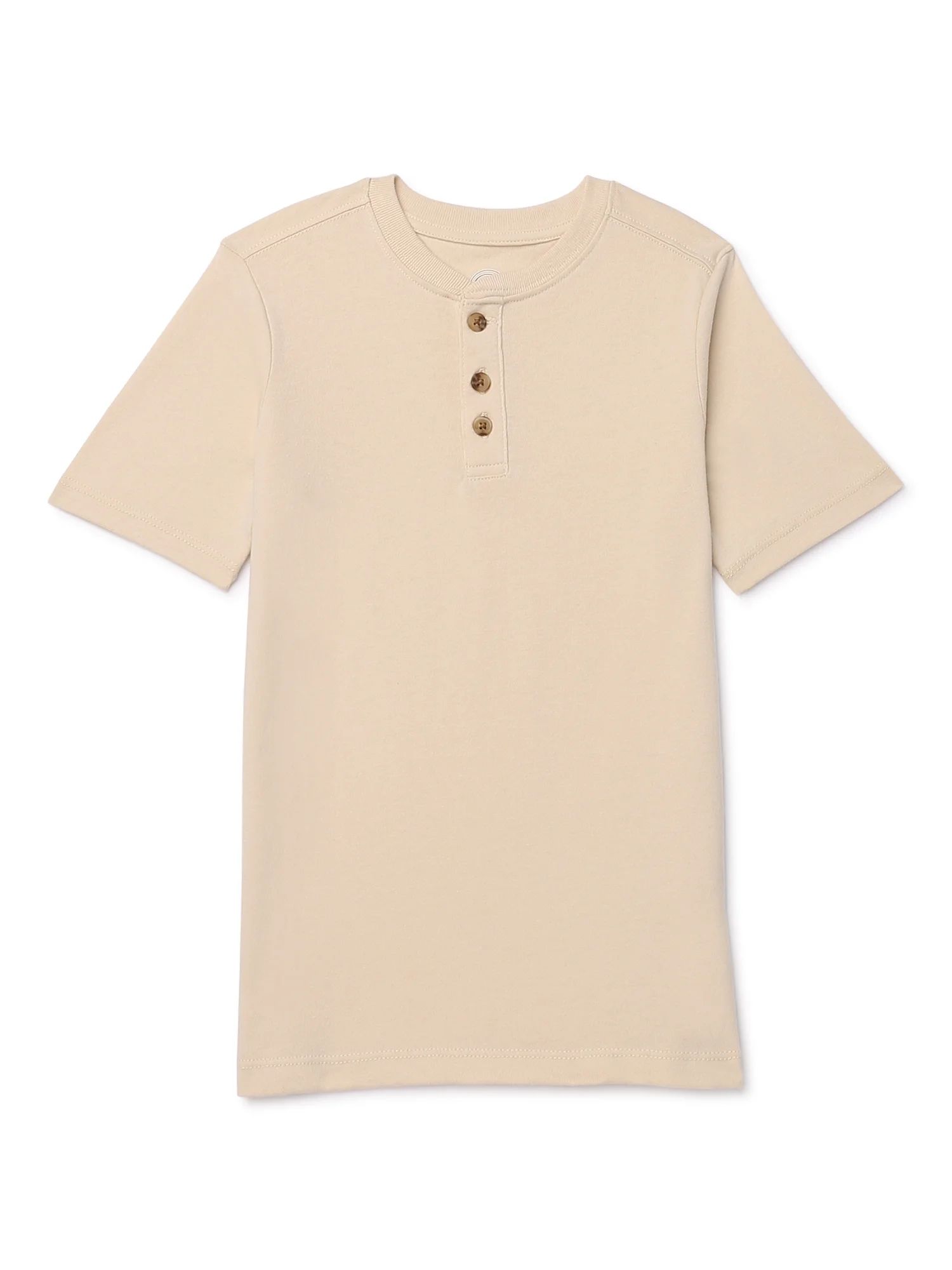 Wonder Nation Boys Short Sleeve Henley T-Shirt, Sizes 4-18 | Walmart (US)