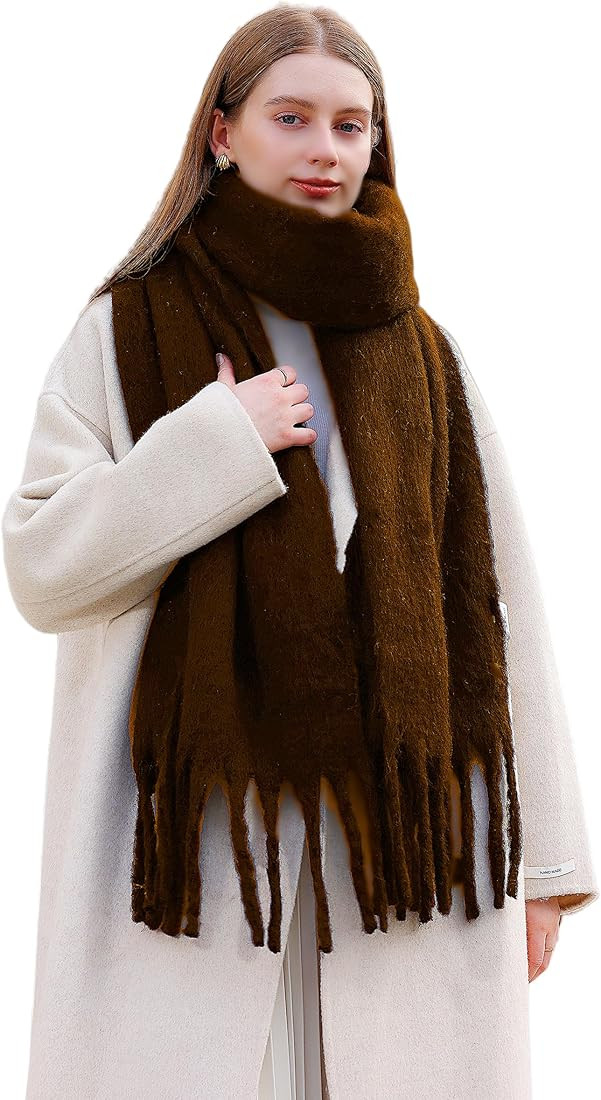 Wander Agio Winter Warm Scarf Long Pashmina Extra Large Shawls and Wraps for Women Large Blanket ... | Amazon (US)