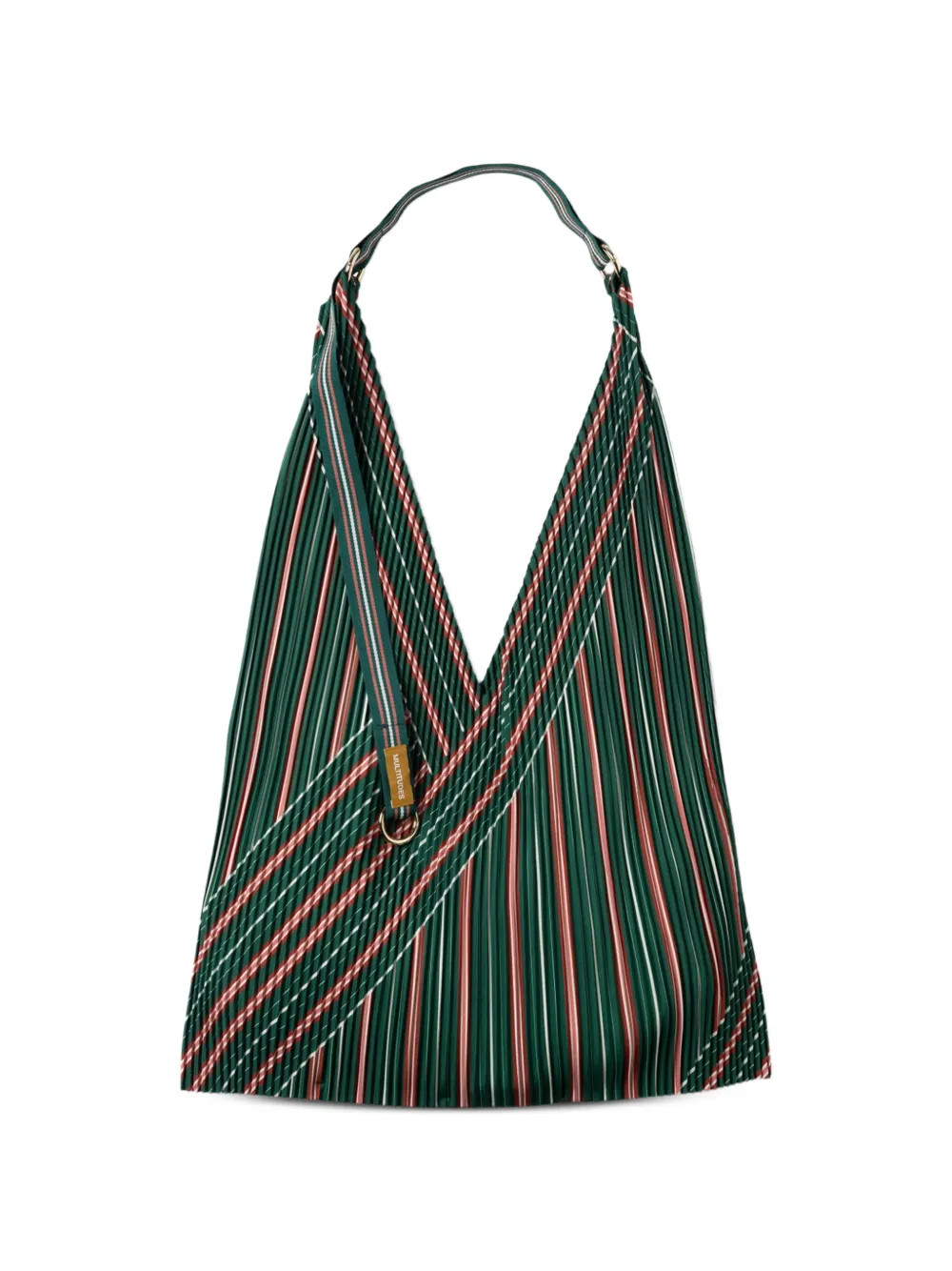 Stella pleated striped tote bag | Farfetch Global