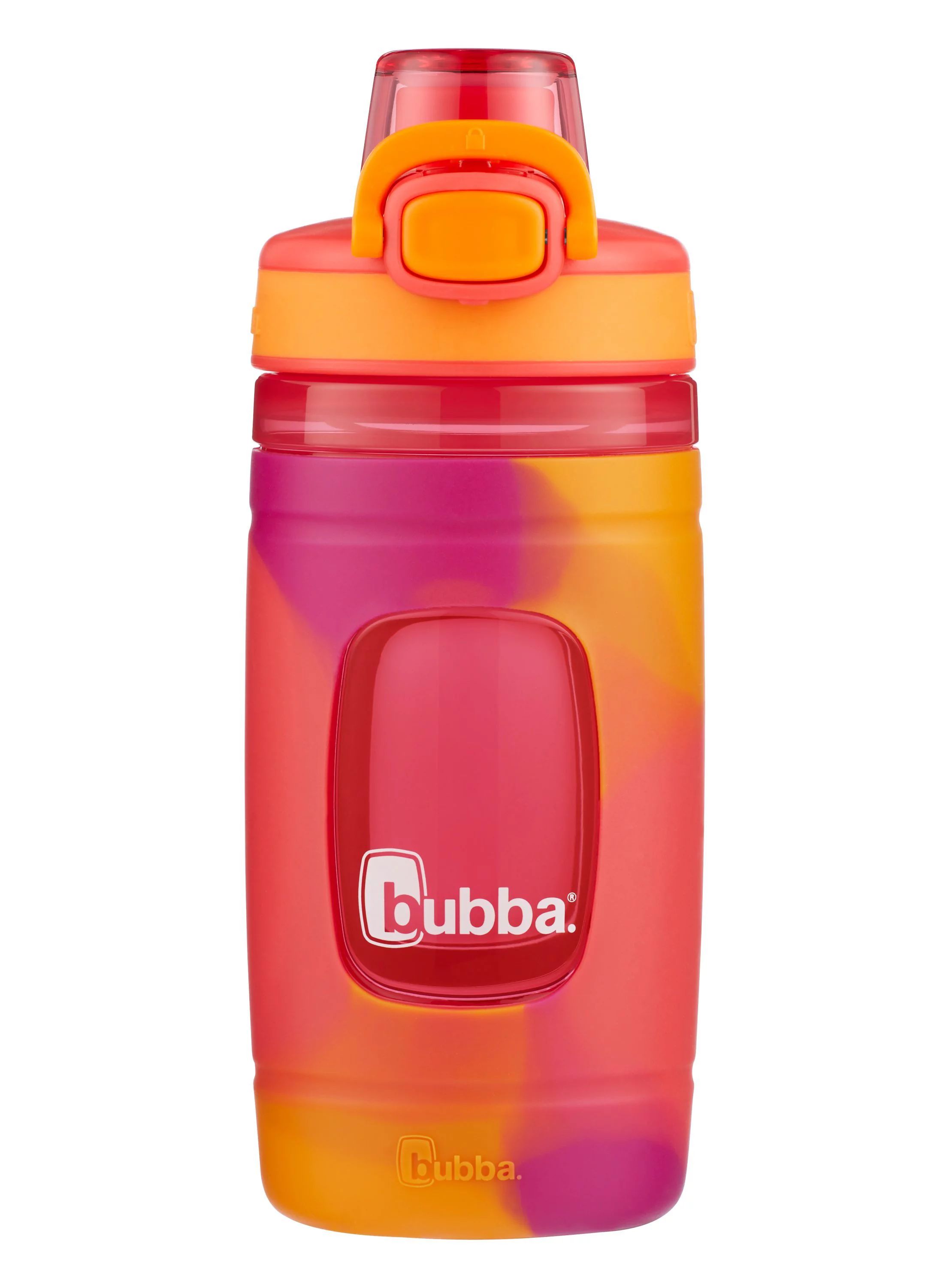 bubba Flo Kids Plastic Water Bottle Red Electric Berry & Orange Mango Tie Dye, 16 fl oz. - Walmar... | Walmart (US)