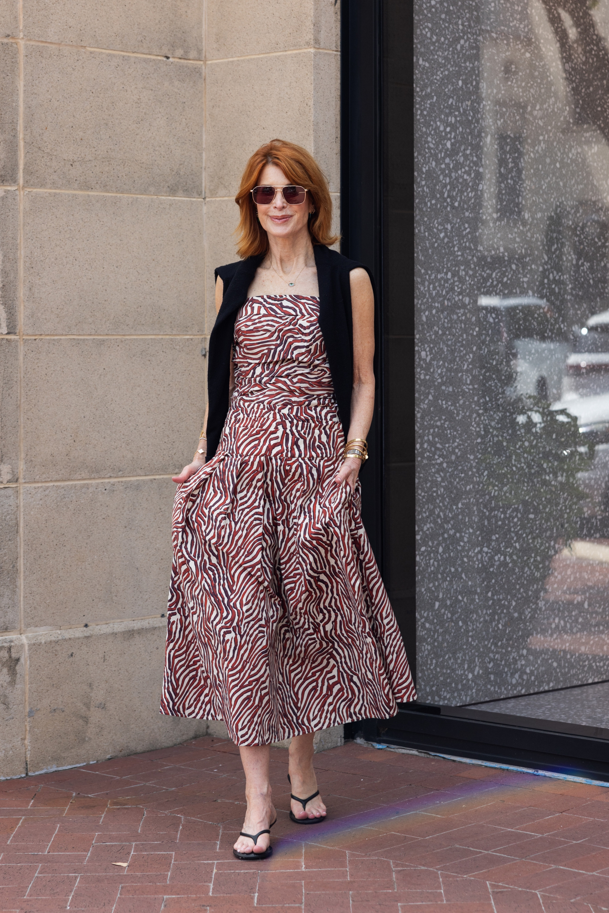 This matching zebra print set is such a statement, but still so easy to wear. I love the rich red tones for early fall and the black sweater layer for chilly restaurants or evenings out. #SummerOutfits #TravelOutfits #FashionOver40 

  

#LTKootd #LTKOver40 #LTKootd #LTKSeasonal #LTKOver40