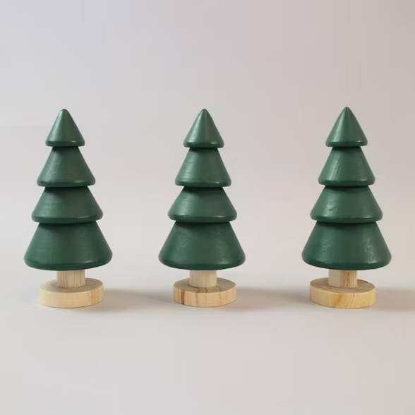 3ct Wood Trees Dark Green - Bullseye's Playground™ | Target