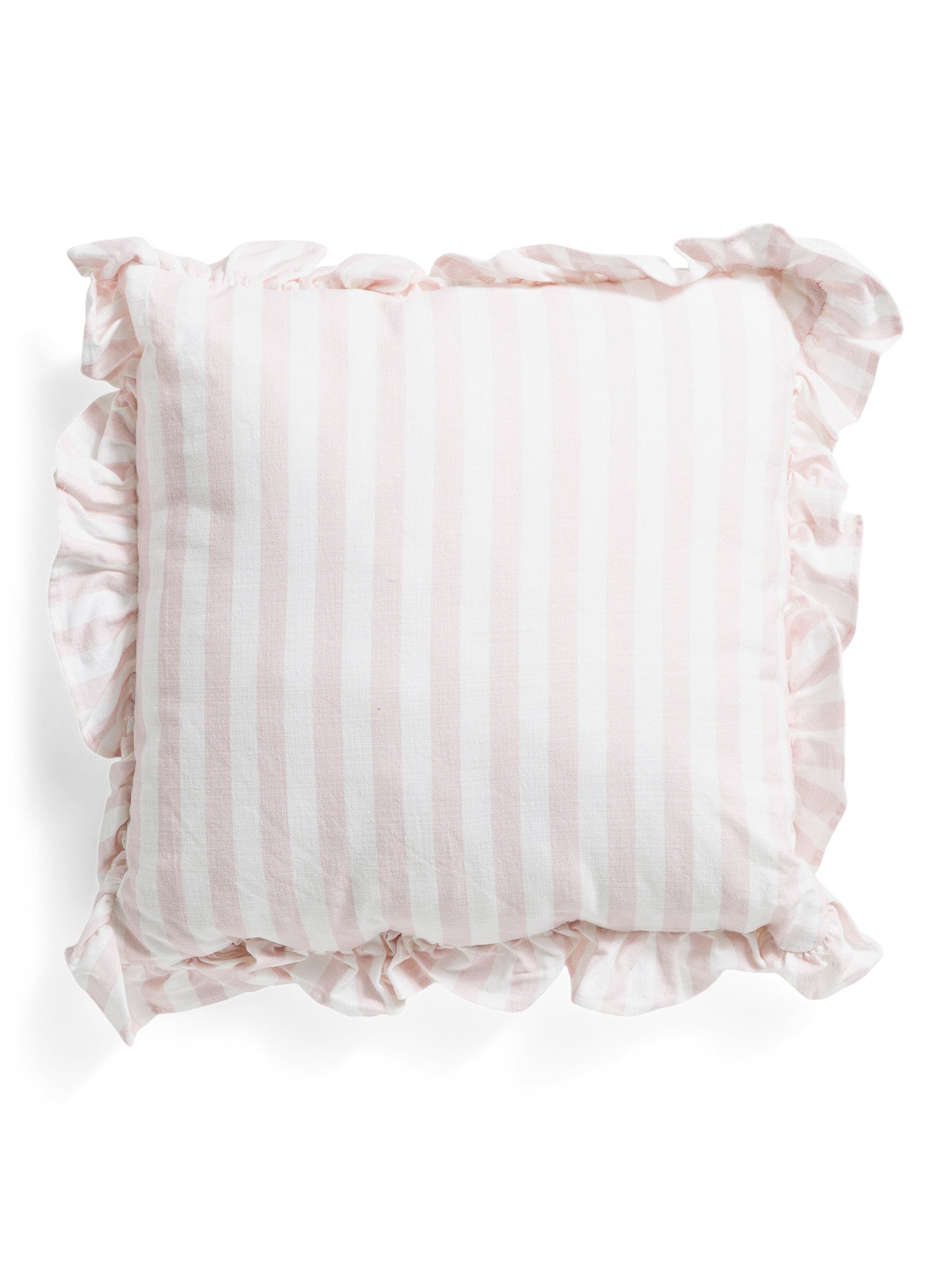 18x18 Cabana Stripe Ruffle Pillow | TJ Maxx