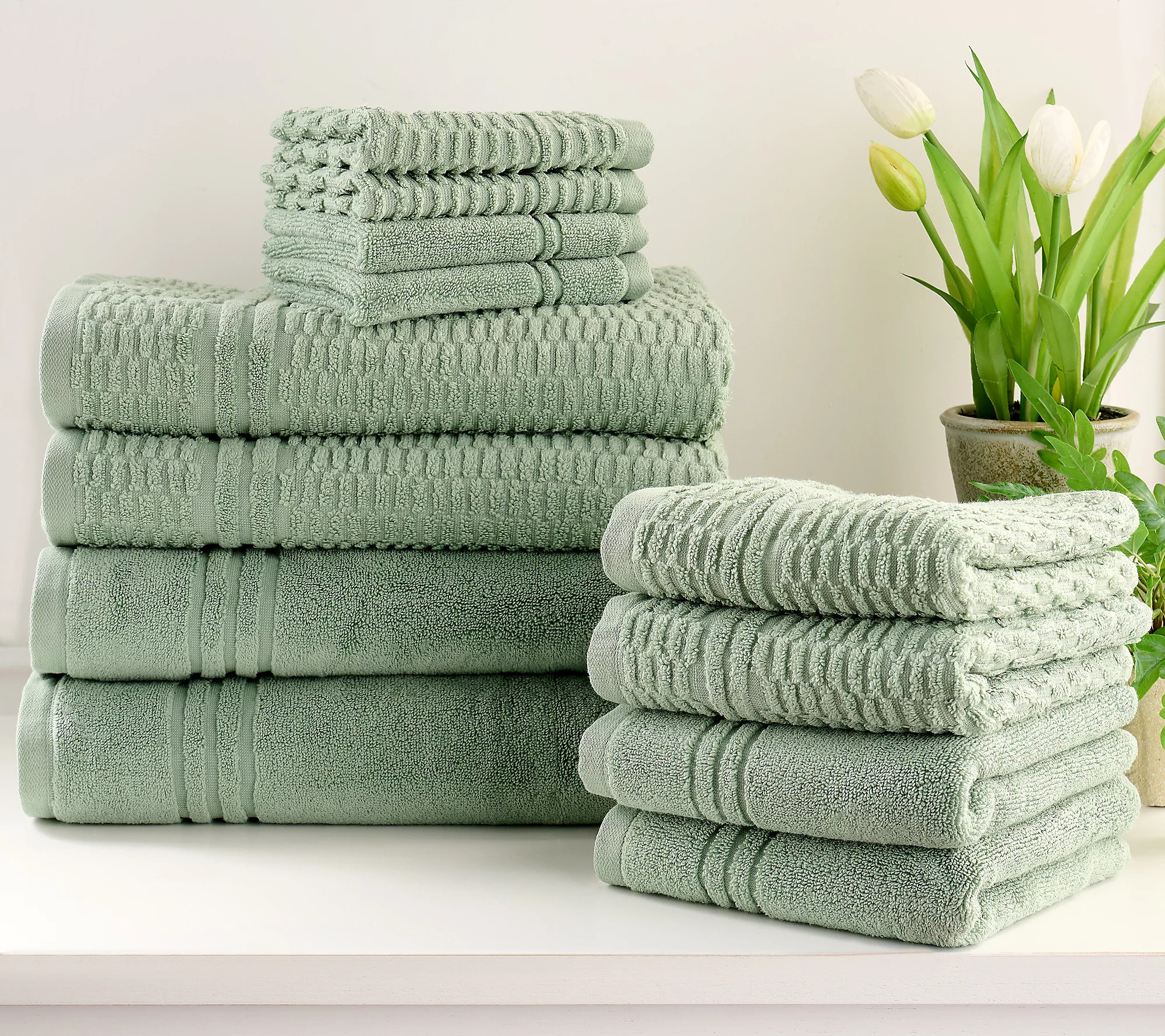 As Is Home Reflections 100% Cotton 12-pcTowel Set | QVC