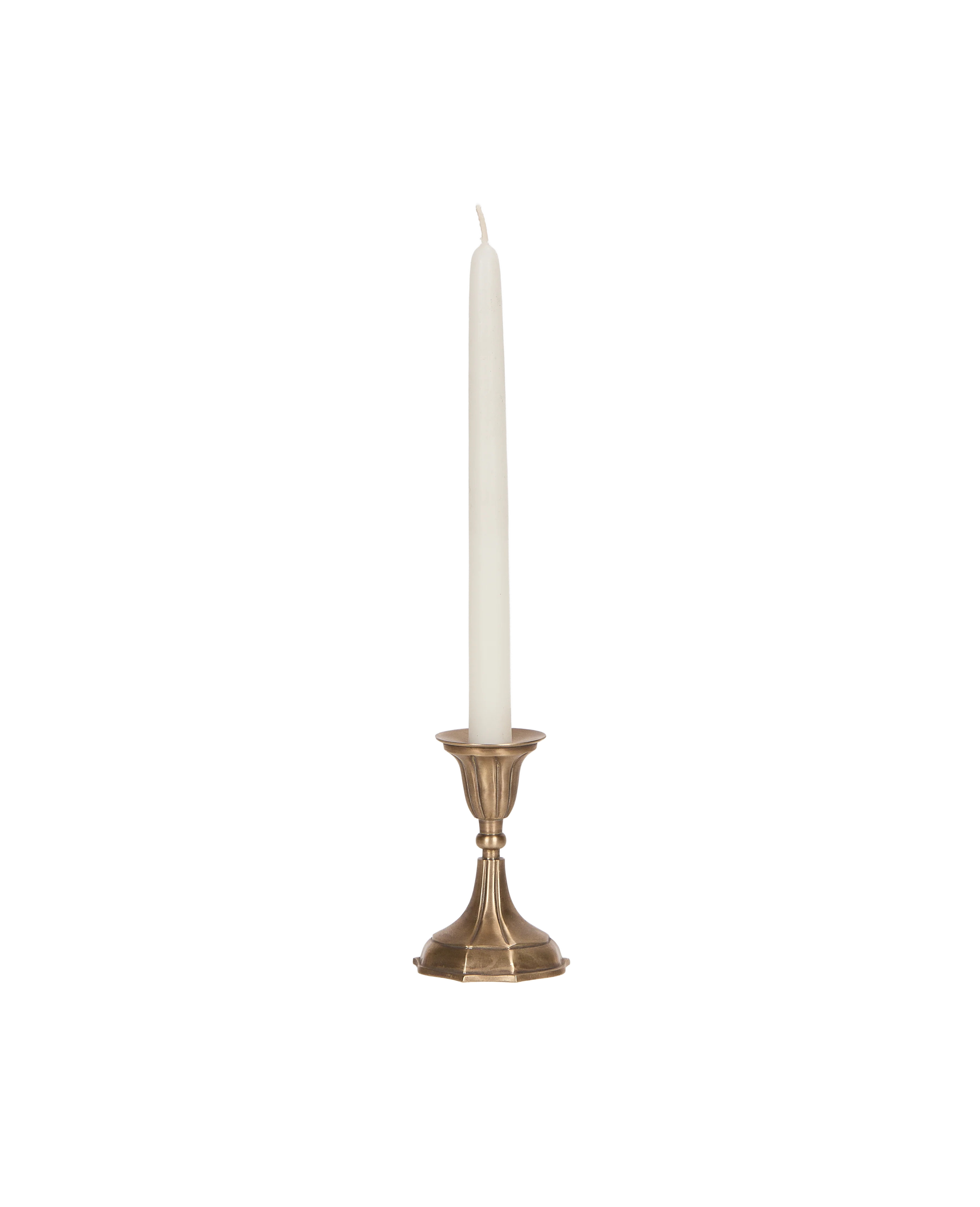 Ambiance Brass Taper Candlestick | Candle Holders | Designed by OLIVE ATELIERS | Olive Ateliers