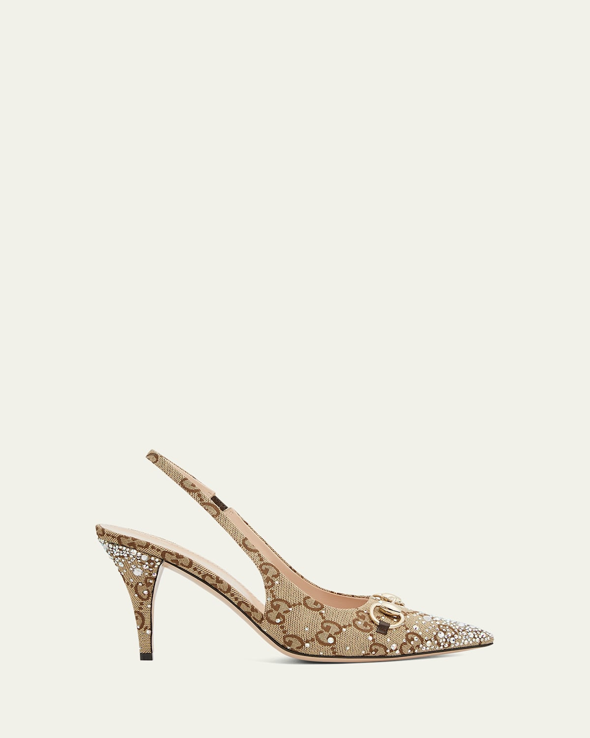 Erin GG Crystal Canvas Slingback Pumps | Bergdorf Goodman