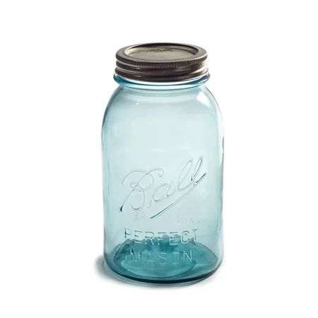 Ball Aqua Vintage Regular Mouth Quart Glass Mason Jars 32 oz 4 Pack | Walmart (US)