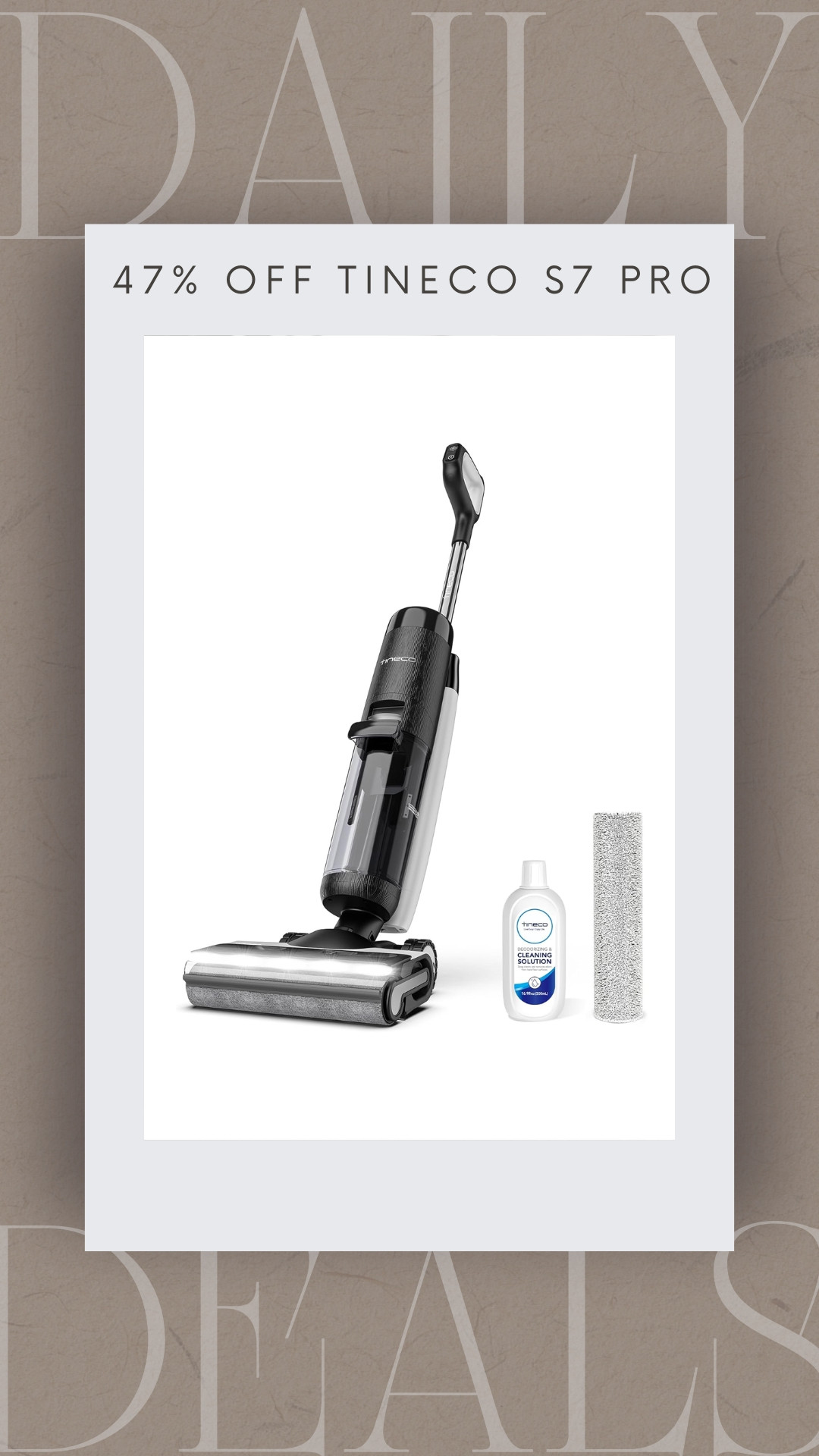 47% off Tineco S7 pro vacuum mop!

amazon finds, amazon deals, daily deals, sale, cleaning, organizing 

 #LTKHome #LTKSaleAlert