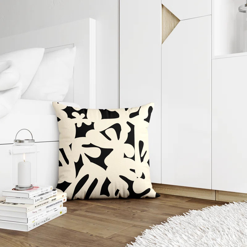 Lara Abstract Spun Polyester Indoor/Outdoor Reversible Throw Pillow | Wayfair North America