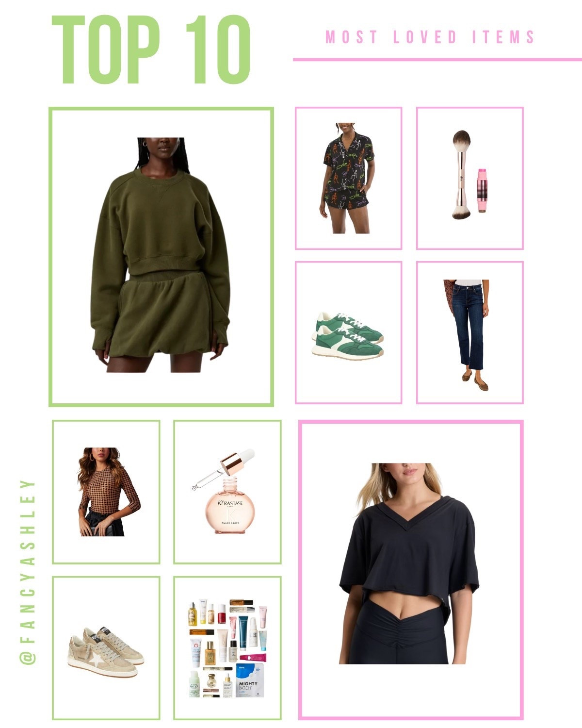 Your most loved from the week! My absolute new fave Aerie set is topping this week's top 10. So cute, love the bubble skirt! Every day fall wear perfection that comes in several colors, styled with a cute Vici hat and sneaks. Another casual fave is the Target cropped v-neck for $20 - fab addition to mix and match with all your fave gym fits. We've also got some fab beauty finds! Newest fave is the Dibs glow set that comes with the best beauty brush ever, and the glow tour duo, which is my go-to blush and bronzer stick. My new fave hair oil is also back on the list! Weekly favorites | bubble skirt | Target finds | beauty favorites | Dibs beauty | hair oil | gym outfits | athleisure | fall style

#LTKStyleTip #LTKSeasonal