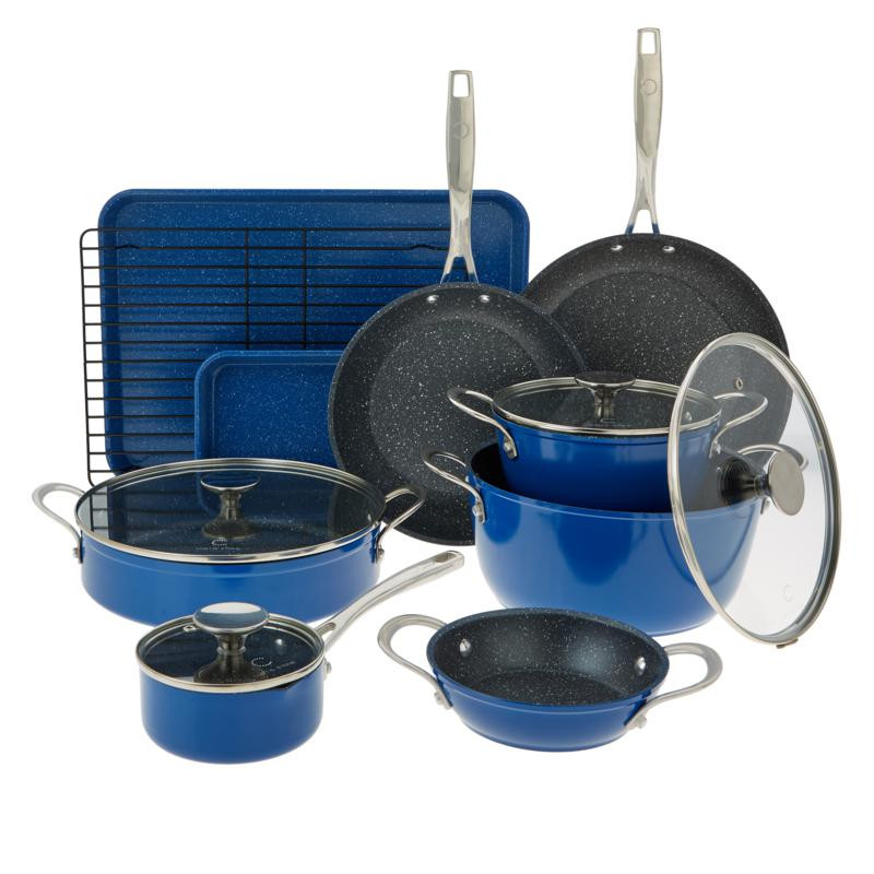 Curtis Stone 14-piece Stacking Cookware Set - 20074347 | HSN | HSN