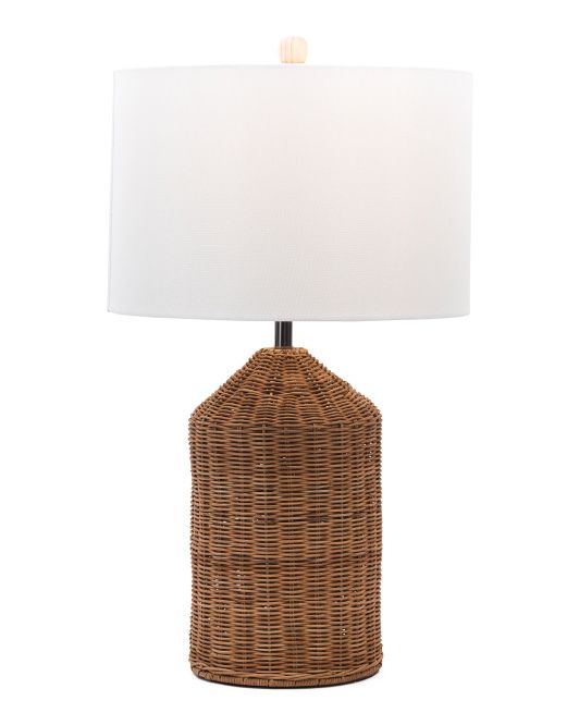 Rattan Lamp With Harp Shade | Home | T.J.Maxx | TJ Maxx