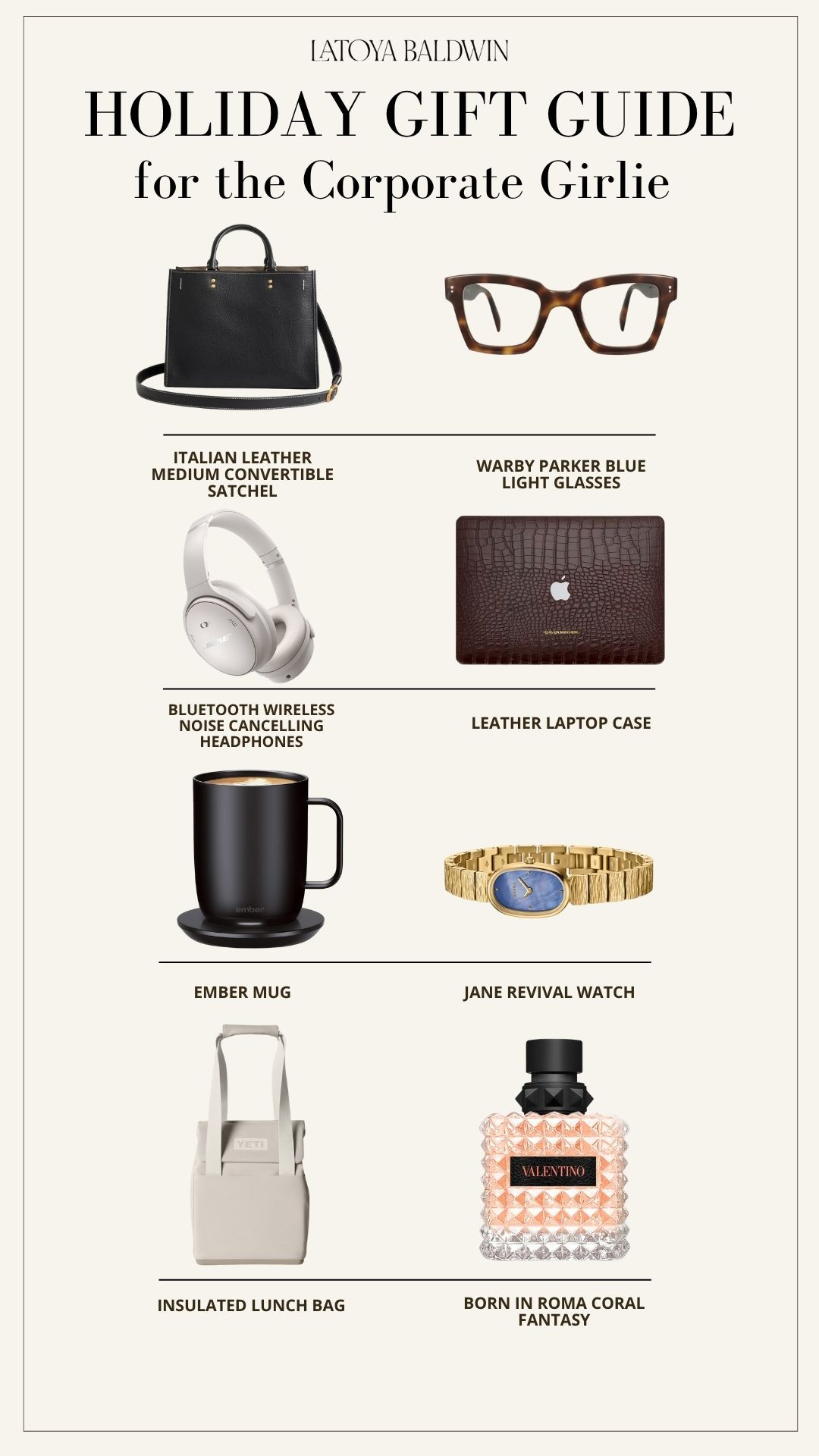 Shopping for your corporate bestie can be hard because she already buys herself the basics. These are the small luxuries she’ll actually love and use, and every item feels thoughtful without being over the top.
#giftguide #holidaygifts #corporategifts #giftideas #giftsforher #holidayshopping #workweargifts #corporategirlie #giftguide2024 #thoughtfulgifts" 

 

#LTKGiftGuide #LTKHoliday #LTKWorkwear