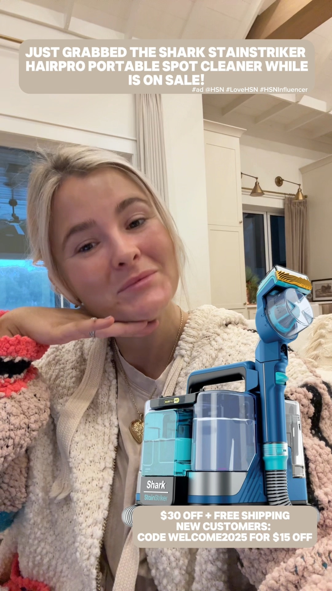 I grabbed the Shark StainStriker HairPro Portable Spot Cleaner because I love my upright Shark deep cleaner and wanted something smaller for quick, everyday cleanups. It’s currently $30 off with free shipping, and new customers can use WELCOME2025 for $15 off their first order.
Linked here on LTK so you can shop it directly! #ad @HSN #LoveHSN #HSNInfluencer

#LTKHome #LTKGiftGuide #LTKCyberWeek