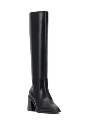 Vince Camuto Women's Sanea Boots - Wide Calf, Black, 9.5M | Belk