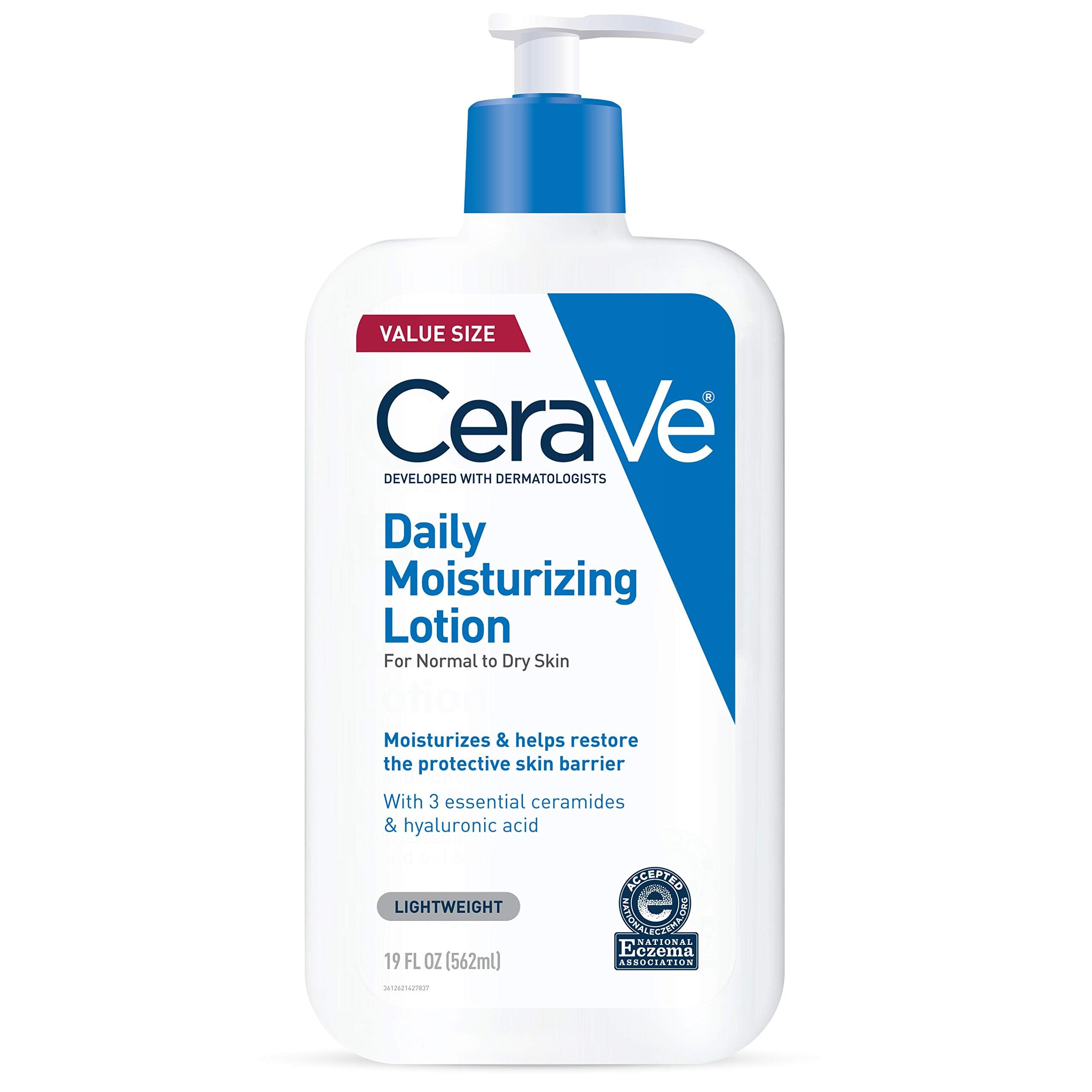 CeraVe Daily Moisturizing Lotion for Dry Skin, Body Lotion & Face Moisturizer with Hyaluronic Aci... | Amazon (US)