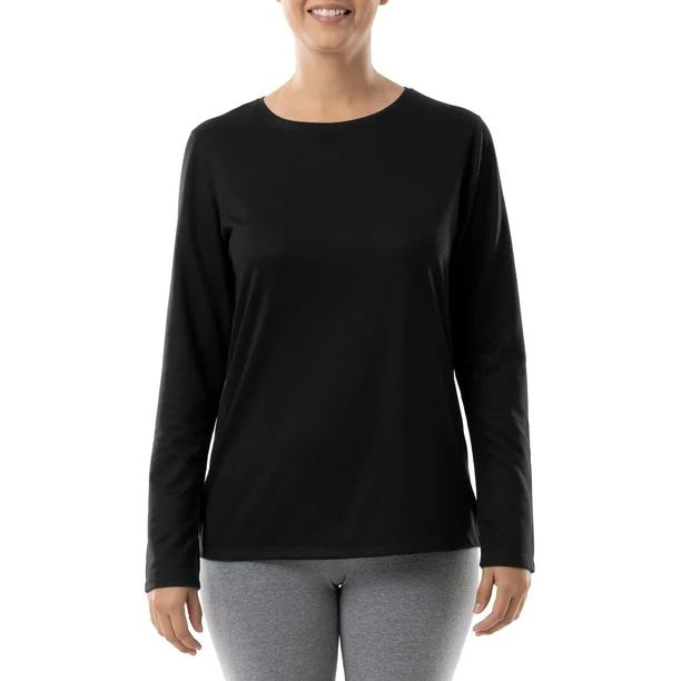 Athletic Works Women's Core Active Long Sleeve T-Shirt - Walmart.com | Walmart (US)