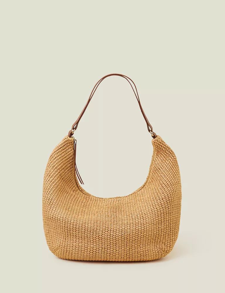 Raffia Woven Shoulder Bag | Marks & Spencer (UK)