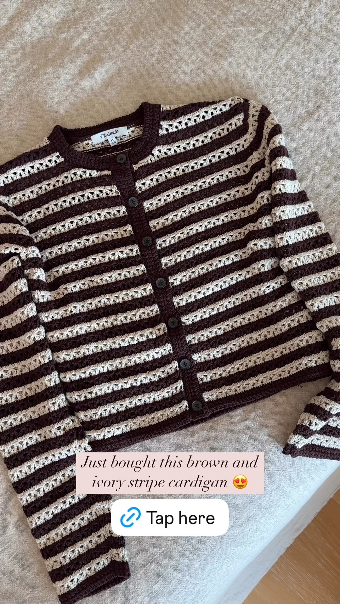 Just bought this brown and ivory cardigan - love the knitting!! 

#LTKxMadewell #LTKStyleTip