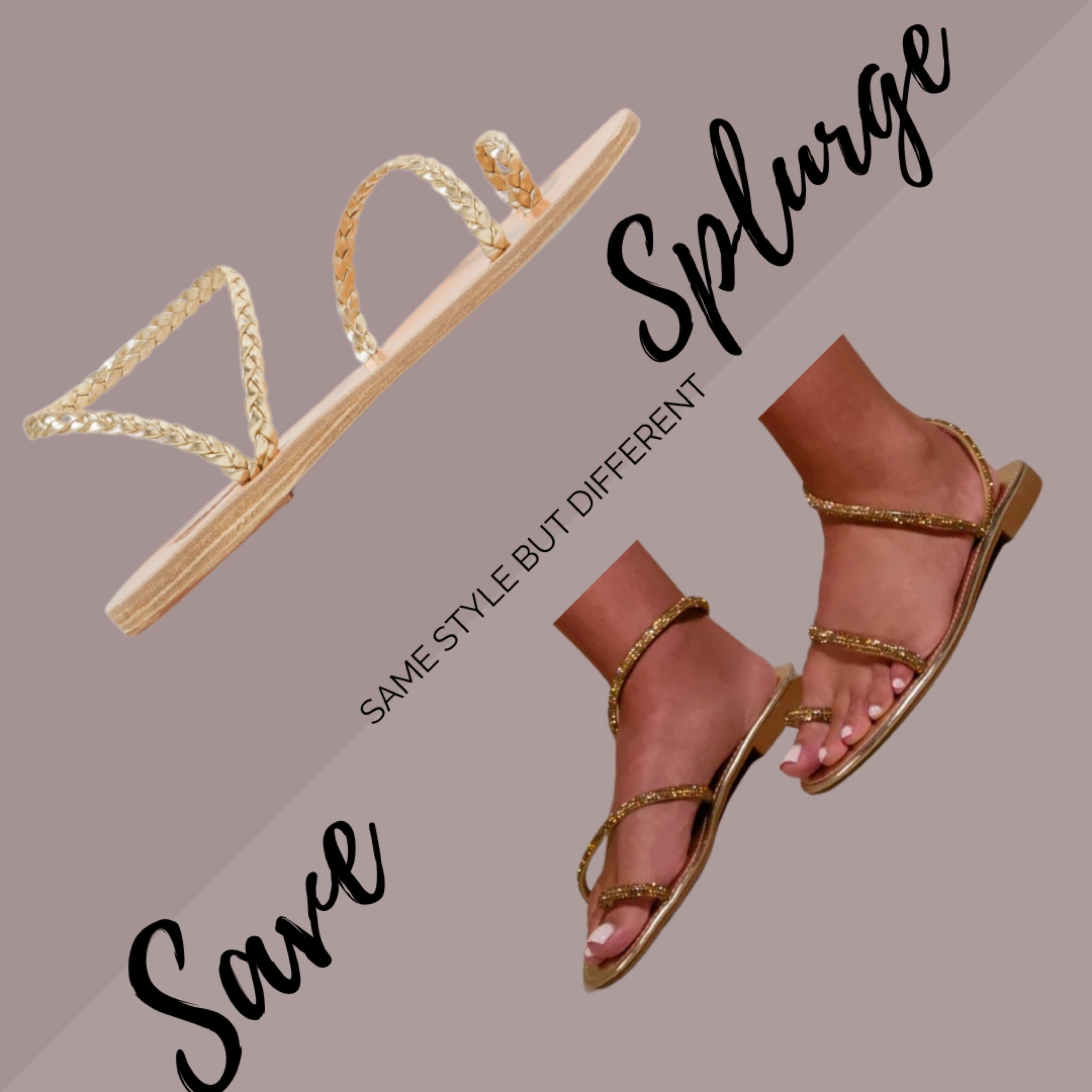 Save and splurge - Flat gold sandals 

#LTKsummer #LTKshoes #LTKuk