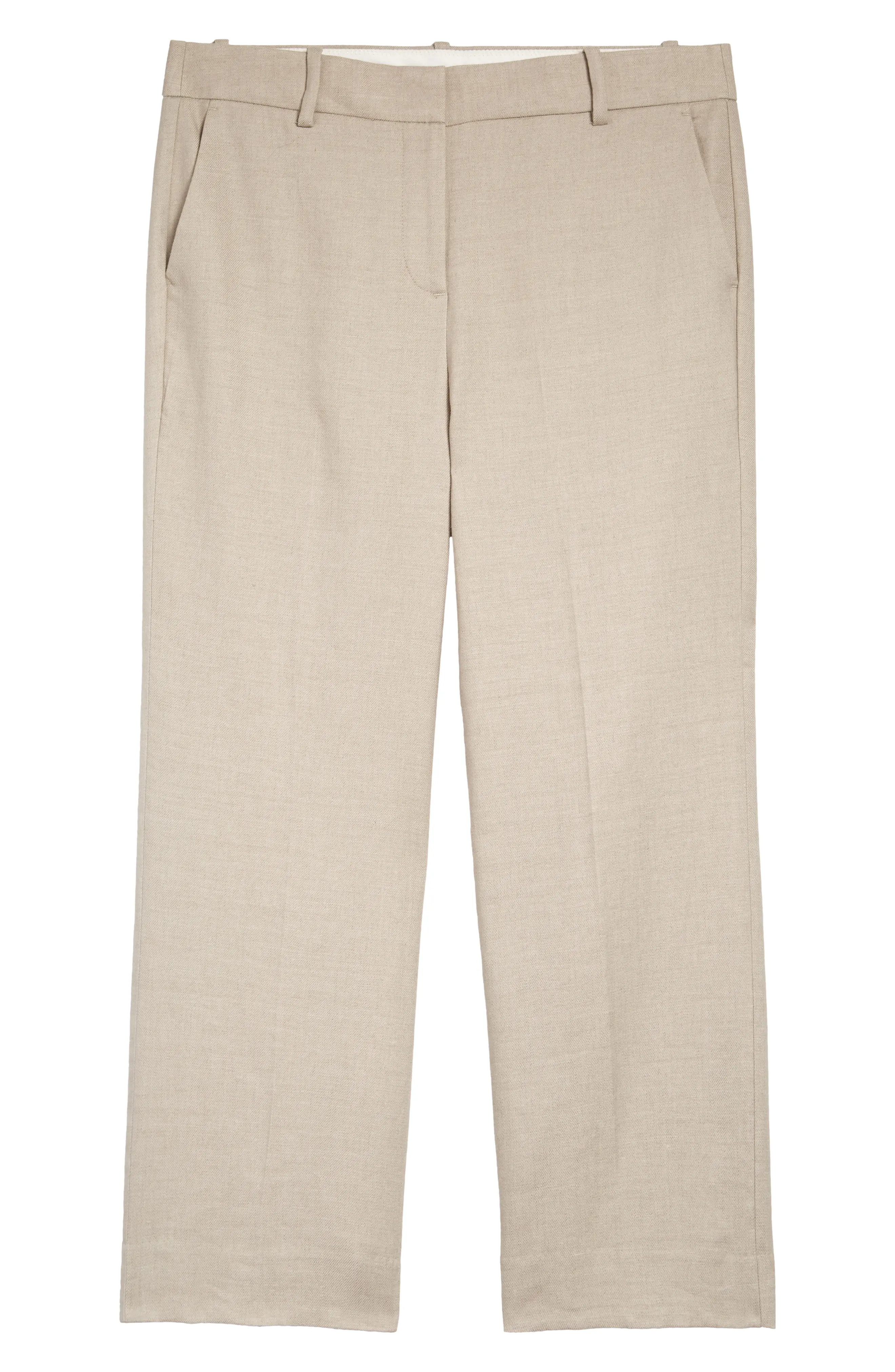 Women's J.crew Peyton Linen Blend Wide Leg Pants, Size 2 - Ivory | Nordstrom