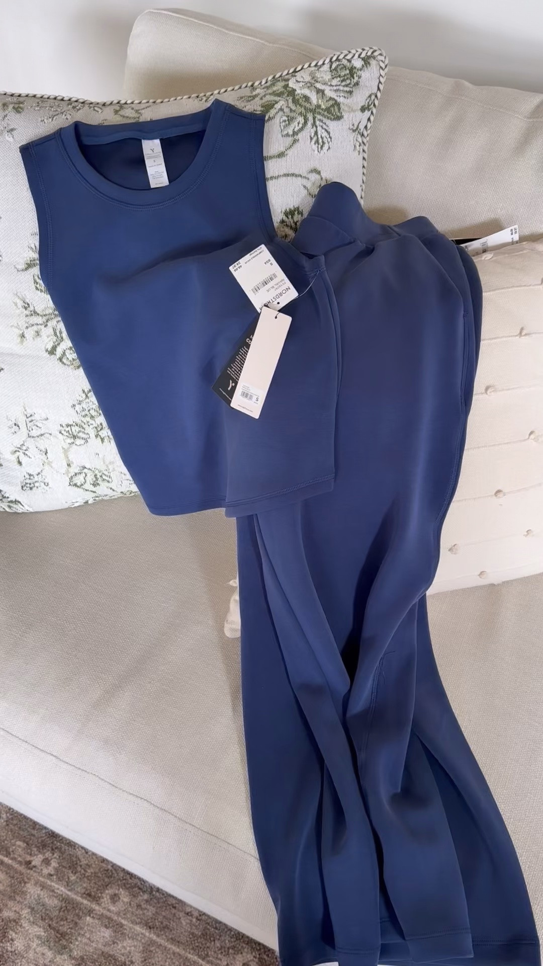 So obsessed with these! Got them at Nordstrom rack, super buttery soft material! Reminds me of Spanx or Lululemon softstreme! Got a Small in both, true to size and so perfect for travel or airport outfit!

#LTKootd #LTKTravel