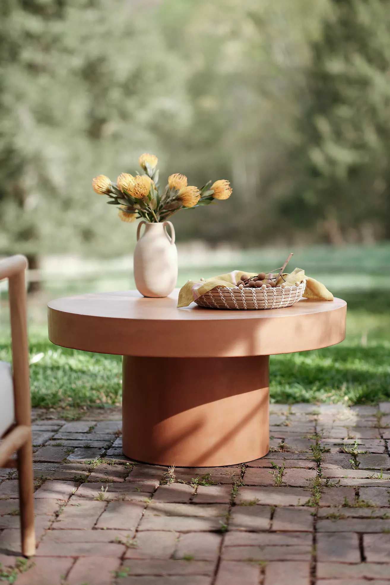 Concrete Pedestal Coffee Table | Anthropologie (US)