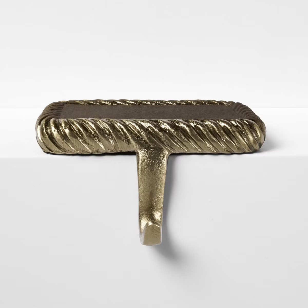 Metal Twisted Edge Christmas Stocking Holder Gold - Threshold™ designed with Studio McGee | Target