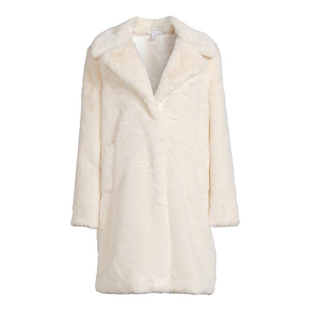 Time And Tru Women's Minky Faux Fur Jacket - Walmart.com | Walmart (US)