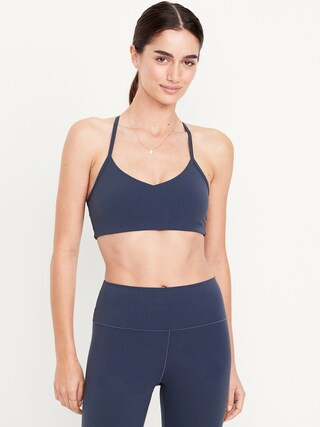 Light Support StudioSmooth Racerback Sports Bra | Old Navy (US)