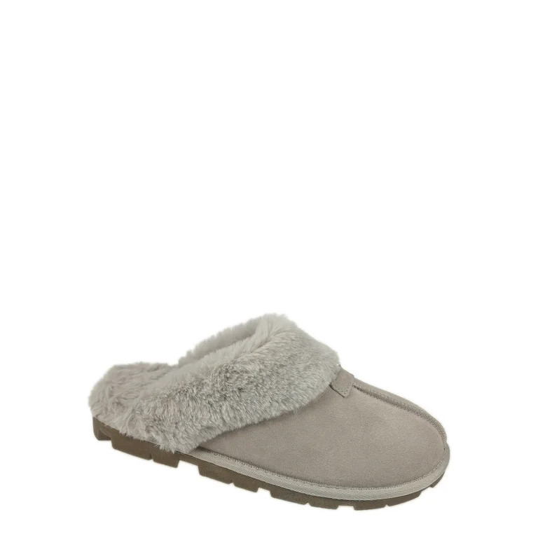 Secret Treasures Women's Genuine Suede Clog Slipper | Walmart (US)