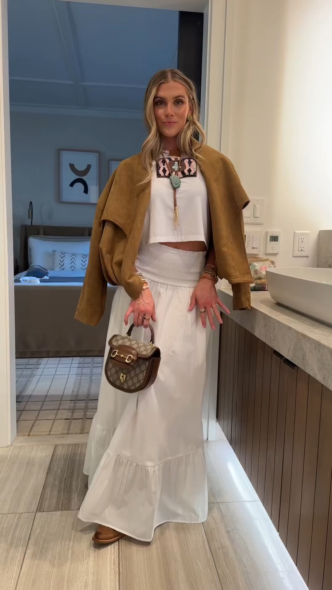 wine tasting outfit in wine country with all the western inspo because any excuse to bring in more western inspo makes my so happy 😊 plus easy to recreate this outfit too!! 

#outfitinspo #outfitoftheday #whatiwore #winecountrygetaway #outfit @abercrombie  @Freebird Stores  @Amazon Fashion @Cuts Clothing @Orijinal.Design @Joiana Jewelry 

#LTKootd #LTKgrwm #LTKTravel