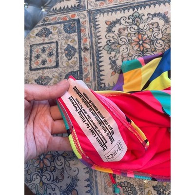 No Boundaries Cheeky High Leg One Piece Swimsuit Neon Geometric Cutout Medium | eBay | eBay US
